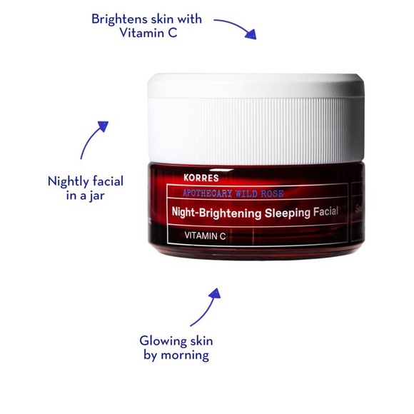 SOLD @ MERC. Korres Night Brightening Sleeping Facial NIB - Picture 4 of 11